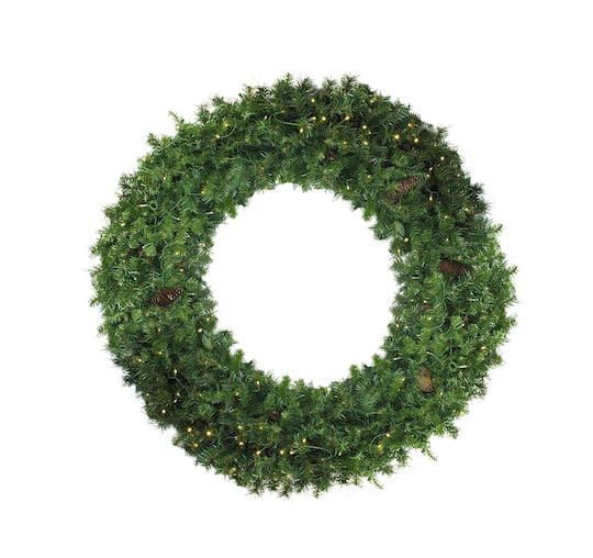 6Ft Pre-Lit Dakota Pine Commercial Artificial Christmas Wreath By Northlight in Green | 6 ft | Michaels®